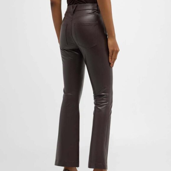 Veronica Beard Carson High-Rise Ankle Flare Dark Chocolate Pants NWT 27 - Picture 4 of 7